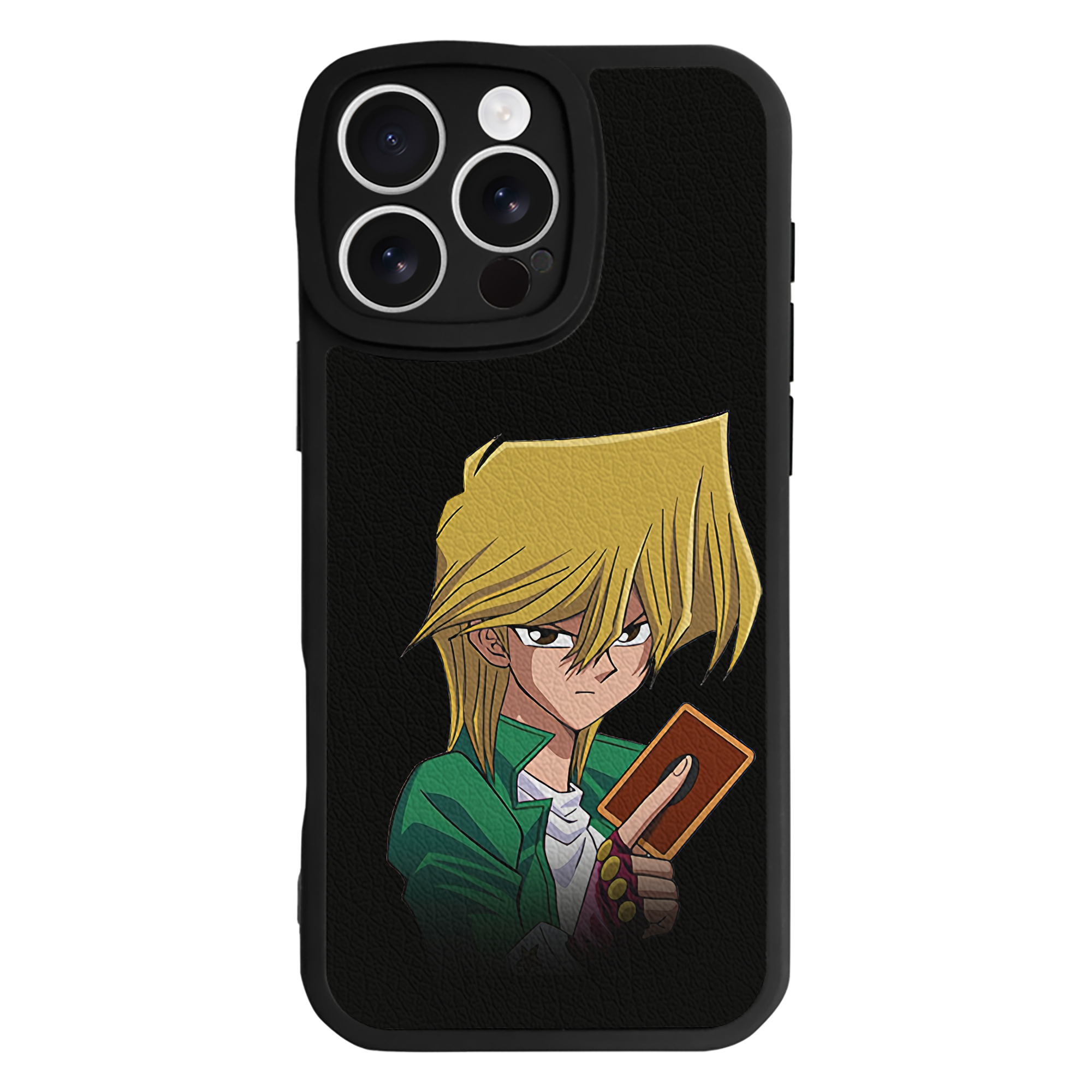 （画像用） 遊☆戯☆王 Yu-Gi-Oh! 【iPhone 16シリーズ対応】シリコンスマホケース（レザー調） 材質：シリコン